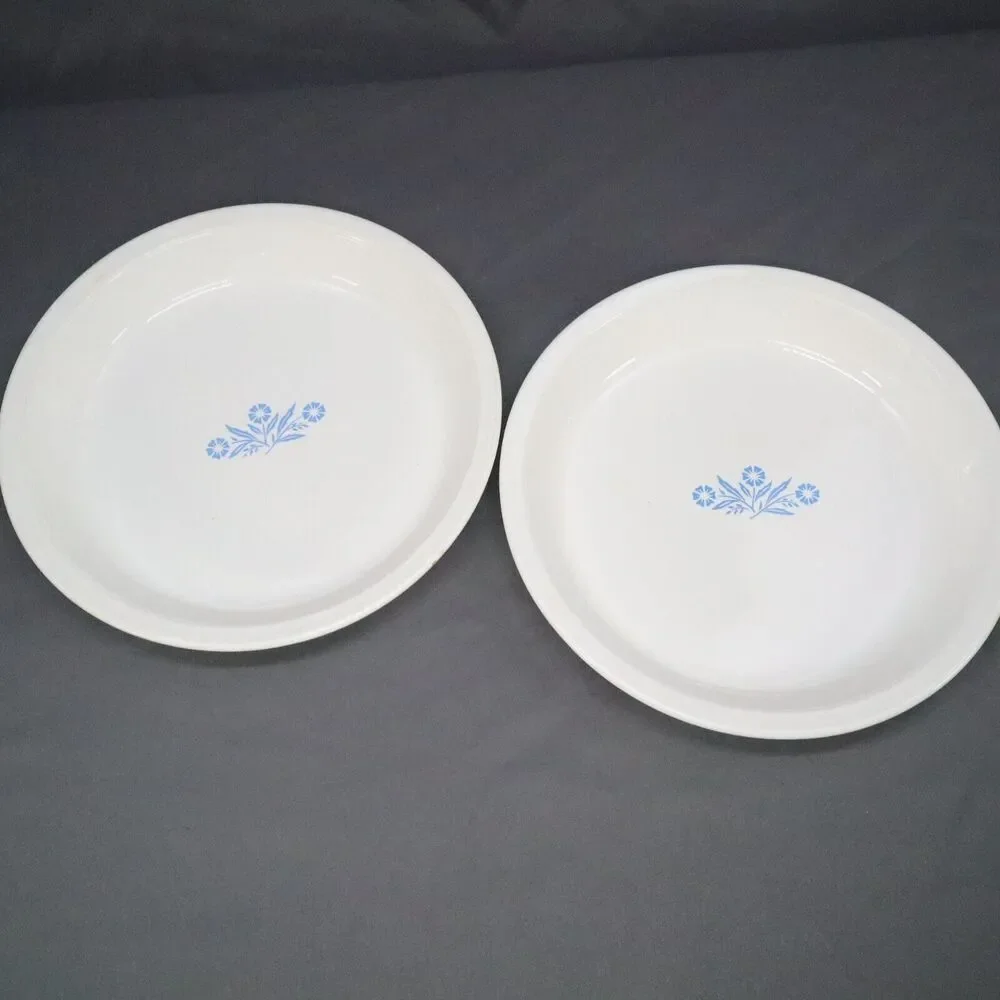 Corningware 9 Inch Pie Plate blue corn flower Design Pie Dish